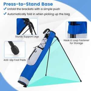 Golf Stand Bag Lightweight Golf Bag for The Driving Range-Pink