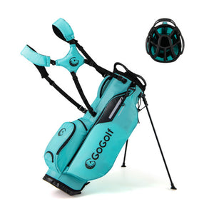 Golf Stand Bag Lightweight Golf Bag with 8 Way Top Dividers and 5 Zippered Pockets-Blue