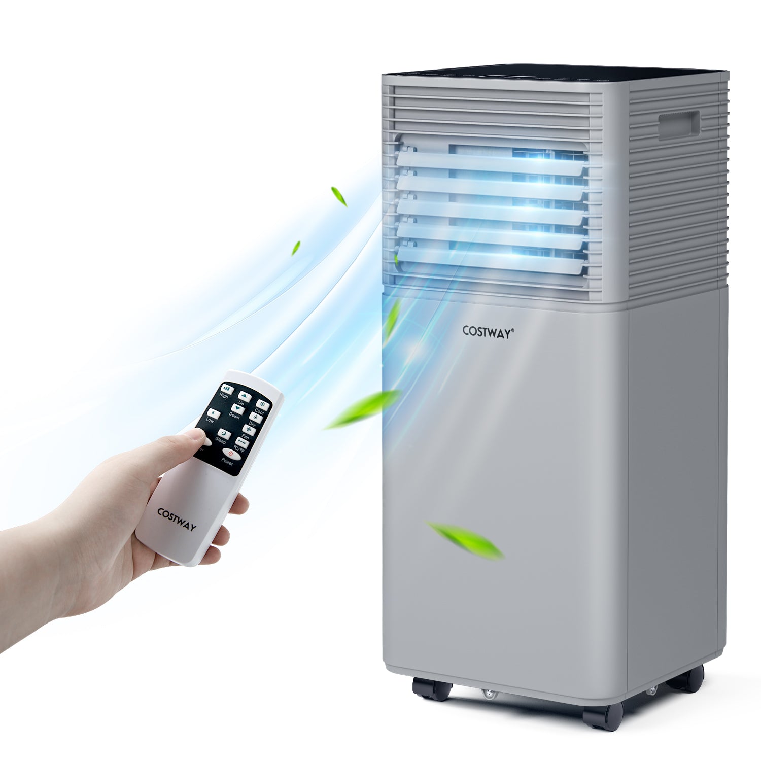 10000 BTU Air Cooler with Fan and Dehumidifier Mode-White