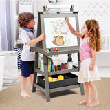 3 in 1 Double-Sided Storage Art Easel-Green