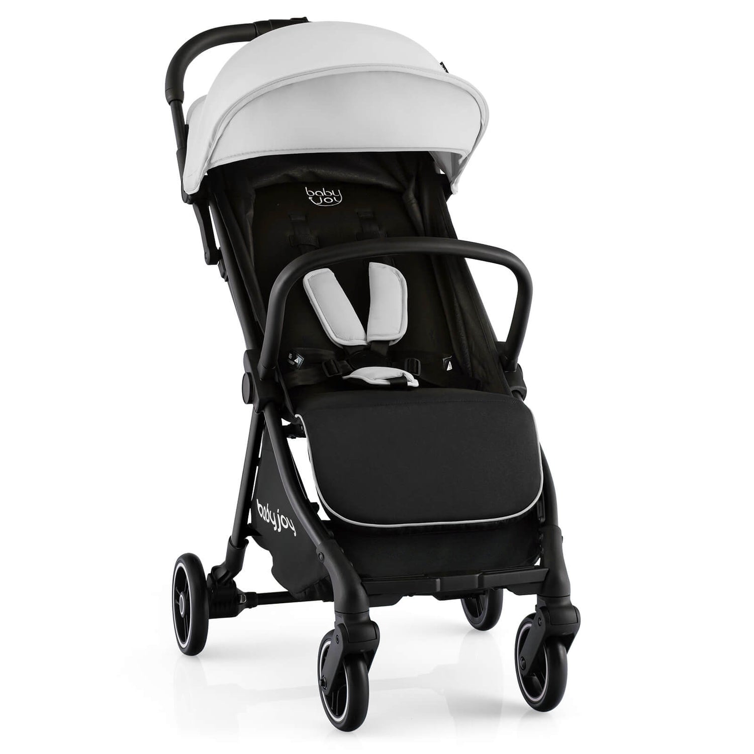 One-Hand Folding Portable Lightweight Baby Stroller with Aluminum Frame-Blue
