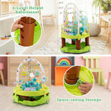 3-in-1 Baby Activity Center with 3-position for 0-24 Months-Pink