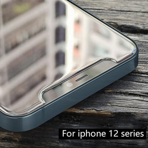 2PCS Super Big Arc Glass For iPhone 5S 12 Pro Max Mini 7 8 Plus SE 2022 Screen Protector Premium Oleophobic Coating Tempered glass Screen Protector, Premium Tempered Glass Easy Installation Frame Case-Friendly Tempered Glass Protector