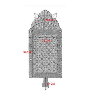 Stevvex Knitted Newborn Baby Blanket Baby Sleeping Bags Stroller Bedding Warm Swaddle Wrap