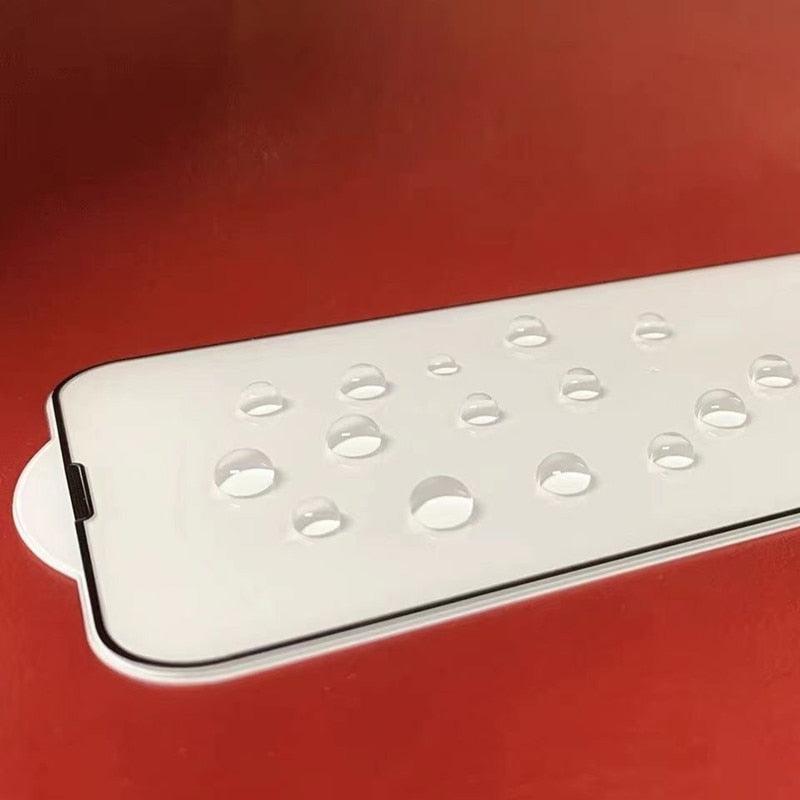 3Pcs Dust Net Protective Glass For iPhone 13 12 11 Pro XS Max XR 12 Mini Full Cover Protector Tempered Glass on iphone 13 14 Pro  Soft Flexible Ceramic Film Screen Protector Compatible with iPhone