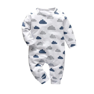 Newborn Baby Rompers Pajama Cotton Cute Letter I Love Daddy and Mummy Long Sleeve rompers Clothes For Baby Kids