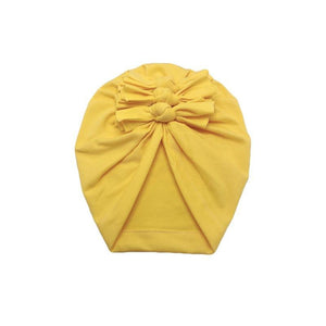 Luxury Modern Baby Headband Hat Bowknot Print Cotton Stretchy Turban Headband Infant Head Wrap Beanie Hat  For Babies and Kids