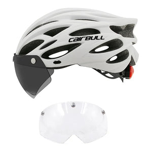 Visored Bike Helmet with LED Light