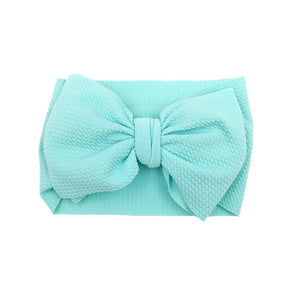 Baby Girls Headband Toddler Big Bow Hairband Cute Solid Stretch Turban For Baby Girls