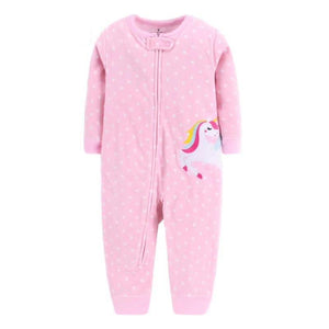 Modern Baby Girl And Boys Pajamas Clothes fleece One Pieces Jumpsuits Romper For Kids 9 - 24M