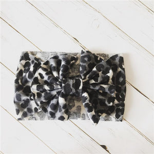 Modern Baby Headband Bow for Girl Leopard Headbands for Newborn Toddler Turban Baby Hair Accessories Design