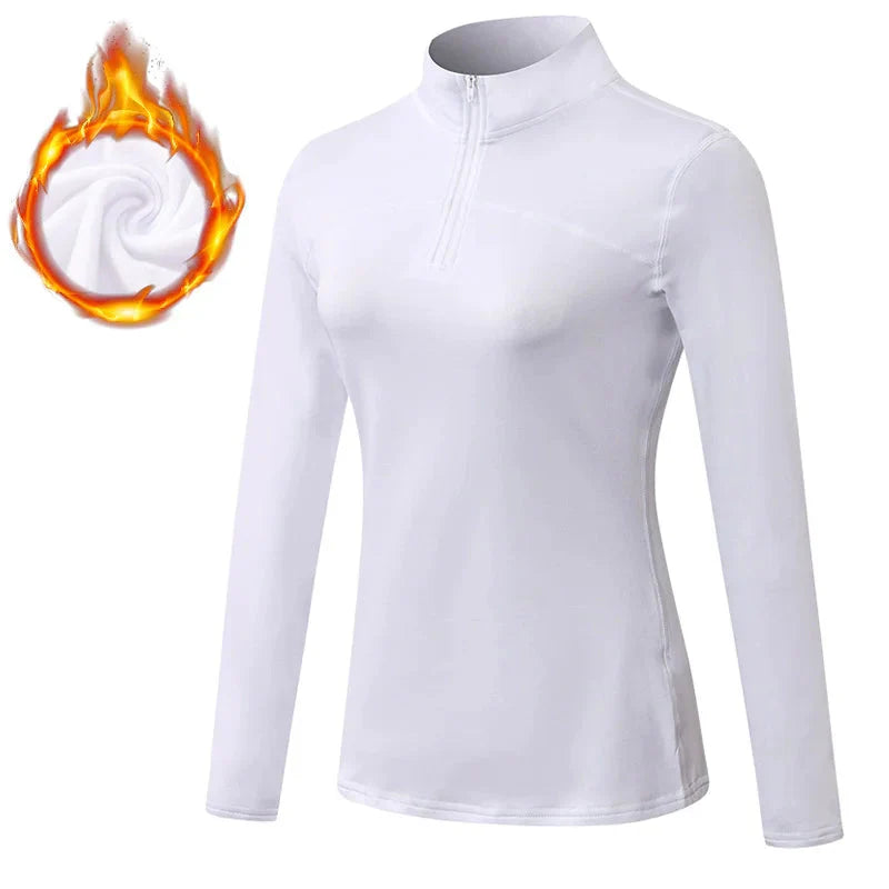 Breathable  Moisture Wicking Sports Top with Zipper
