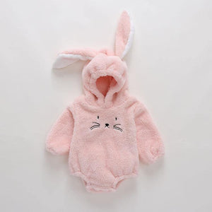 Luxury Modern Newborn Baby Boy/Girl Clothes Long Sleeve Hoddies Bear Zipper Baby Romper Clothes Autumn Winter Season For Kids and Baby