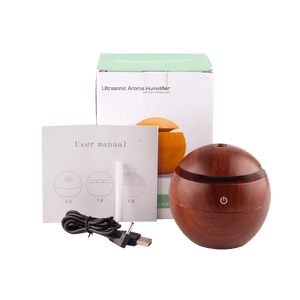 130ML USB Aroma Diffuser  Ultrasonic Cool Mist Humidifier Air  7 Color Change LED Night Light For Office Home