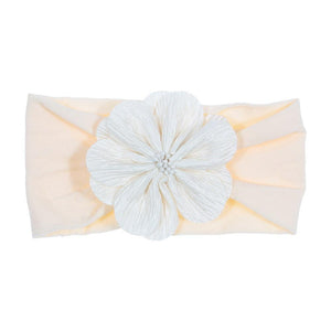 Cute 1PCS Baby Girls Lotus Flower Nylon Headband Knot Elastic Newborn Toddler Headwraps Kids Hair Accessories Gifts