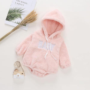 Luxury Modern Newborn Baby Boy/Girl Clothes Long Sleeve Hoddies Bear Zipper Baby Romper Clothes Autumn Winter Season For Kids and Baby
