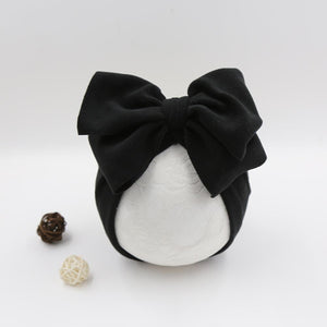 Modern Stylish Cotton Baby Newborn Cap Newborn Baby Beanie Top Bow For Baby Excellent For Photography Props Baby Turban Cap