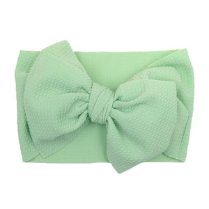 Baby Girls Headband Toddler Big Bow Hairband Cute Solid Stretch Turban For Baby Girls