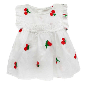 Summer Baby Frill Sleeve Newborn Infant Dresses Cotton Pineapple Sleeveless Toddler Dresses For Girls