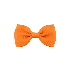 Colorful Mini Bow Tie Hair Clip Small Sweet Solid Ribbon Bow Safety Hair Clips Hairpins Baby Girl Hair Accessories