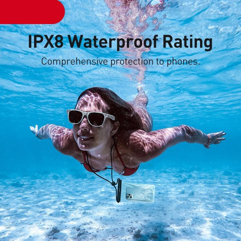 Waterproof Phone Case for iPhone 13 12 Pro Max Swim Water Proof Phone Bag Universal Protection Cover Waterproof Mobile Phone Case Underwater Mobile Phone Case
