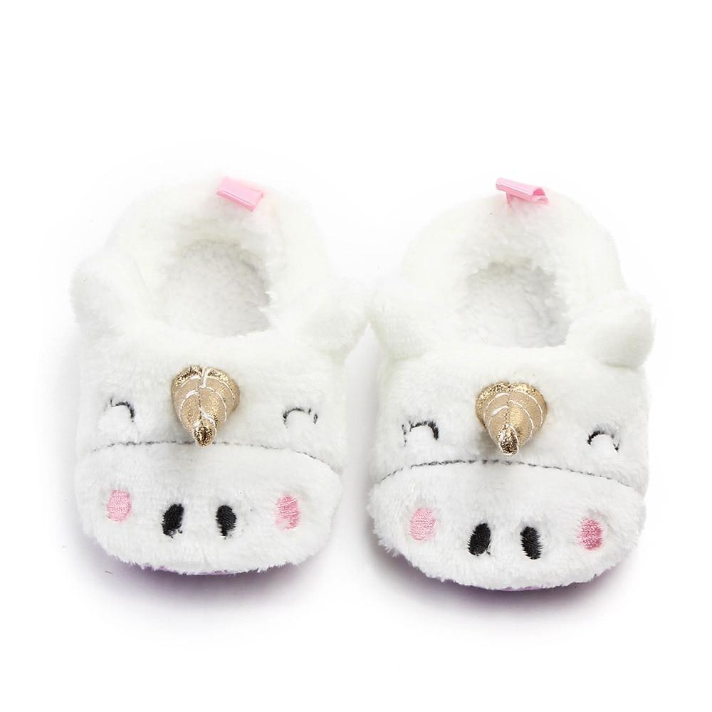 Princess Newborn Baby Crawling Shoes Girl Slippers Pre Walker Trainers Fur Winter Soft Shoes