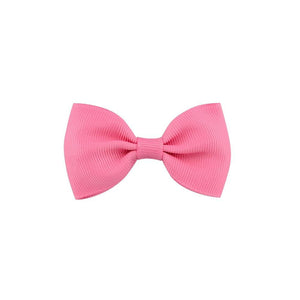 Colorful Mini Bow Tie Hair Clip Small Sweet Solid Ribbon Bow Safety Hair Clips Hairpins Baby Girl Hair Accessories