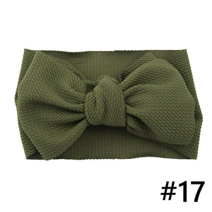 Baby Girls Headband Big Bow Hair Band Kids Adjustable Head Wrap Turban Infant Hair Accessories