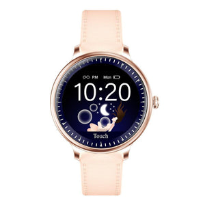 Luxury Modern Stylish Women Smart Watch With Round Screen Smartwatch For Girl Woman and Ladies With Heart Rate Monitor Compatible For Android and IOS Sistems