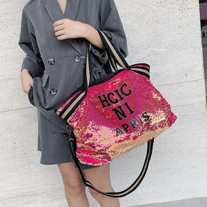 Sparkling Shoulder Bag: Large Tote for Travel
