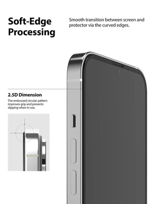 2PCS Super Glass for iphone 14 13 Pro Max screen protector best Oleophobic Coating 2.5D edge full glue cover for iPhone 14 13 mini Black Edge 9H Tempered Glass Film Case-Friendly HD Clear Screen Protector For iPhone