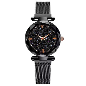 New Luxury Women Watches Ladies Watch Starry Sky Magnetic Waterproof Female Wristwatch For Women and Girls