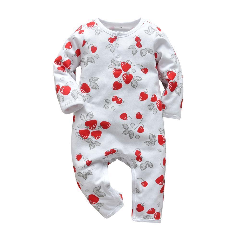 Newborn Baby Rompers Pajama Cotton Cute Letter I Love Daddy and Mummy Long Sleeve rompers Clothes For Baby Kids