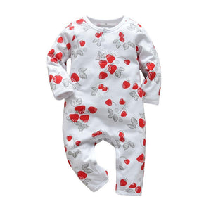 Newborn Baby Rompers Pajama Cotton Cute Letter I Love Daddy and Mummy Long Sleeve rompers Clothes For Baby Kids