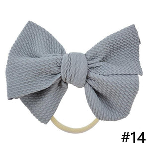 Headband Bow Girl Headbands Nylon Elastic Hair Accessories Photography Props For Baby Girls In Elegant Design