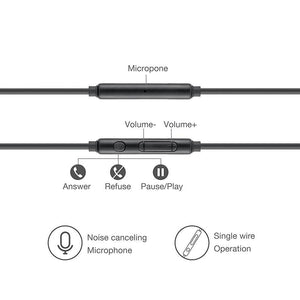 Wired Earphones 1.2mm Stereo  Headphone  Music Sport Headset with Microphone for Cell Phones Hot Sale