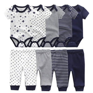 Solid Bodysuits Pants Baby Boy Clothes Clothing Sets 0-12M  Unisex Newborn Baby Pajamas Romper Jumpsuit For Boys and Girls Kids