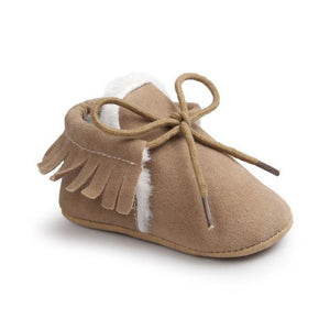 Cute Baby Infants Shoes Dot Knitting Boots Casual Non-slip Soft Soled Walking Shoes