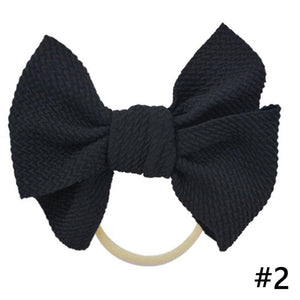Headband Bow Girl Headbands Nylon Elastic Hair Accessories Photography Props For Baby Girls In Elegant Design