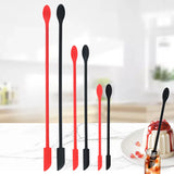 3Pcs Silicone Spatula Set Double Head Reusable Baking Scraper Spoon