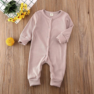 Baby Girl / Boy Clothes Kids Knitted Long Sleeve Autumn Winter Romper Solid Jumpsuit Outfit