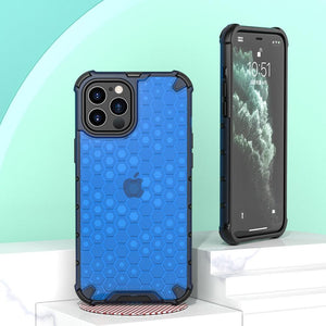 Ultra-Protective Phone Case Shockproof Case for iPhone 12 Mini 12 Pro 11 Pro Max 6s Plus Honeycomb Phone Cover for iPhone SE 7 8 XR XS Max Shock Absorption Protection Shockproof Soft Material Protective Case Suitable for iPhone