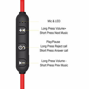 Luxury Modern New 5.0 Bluetooth Earphone Sports Neckband Magnetic Wireless earphones Stereo Earbuds Music Metal Headphones With Mic For All Phones
