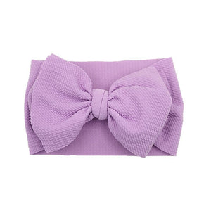 Baby Girls Headband Toddler Big Bow Hairband Cute Solid Stretch Turban For Baby Girls