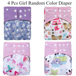 Reusable Waterproof Diaper Baby Bamboo Charcoal Diaper One Size Pocket Baby Nappies For Kids Set