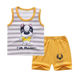 Modern Baby Short Sleeve Clothing Set For Boys And Girls Cotton Underwear SuitSummer Pajamas for Kids