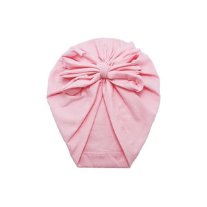 Luxury Modern Baby Headband Hat Bowknot Print Cotton Stretchy Turban Headband Infant Head Wrap Beanie Hat  For Babies and Kids