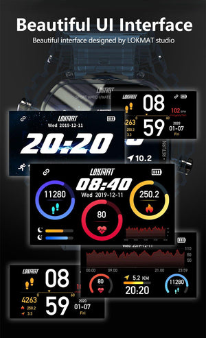 Military Ocean Army Smart Watch For Menand Woman For  Fitness and Sport With Tracker Blood Pressure Message Push Heart Rate Monitor and Clock Smartwatc For Android