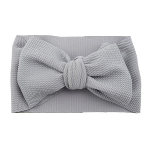 Big Bow Knot Solid Elastic Hairband Headband Stretch Turban Head Wrap Headwear