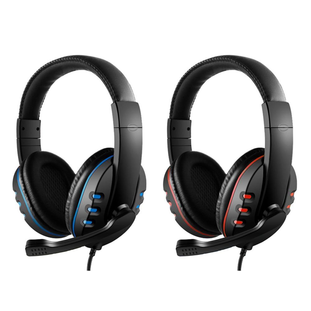 Gaming Headphones 3.5mm Wired Game Headset Noise Canceling Earphone with Microphone Volume Control for PC Laptop Smart Phone